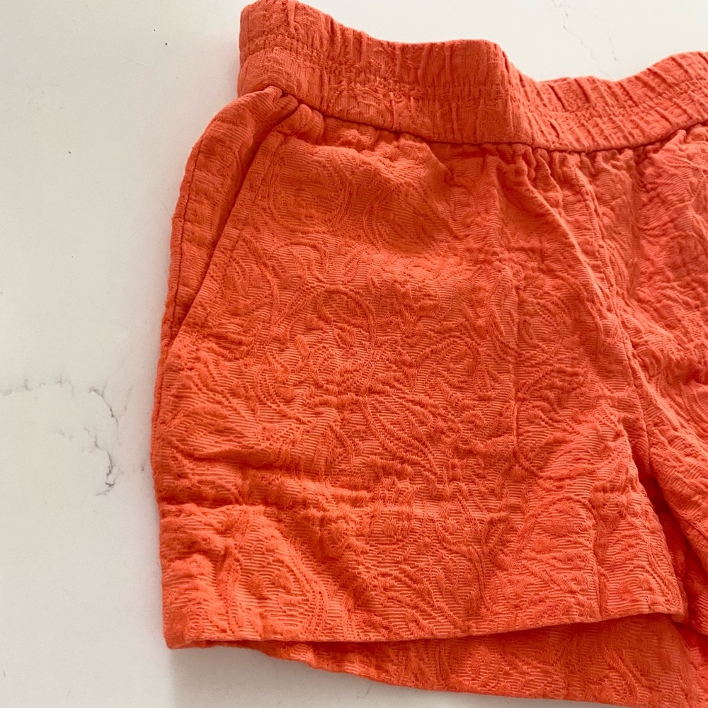 NWOT! J. Crew Orange Patterned Shorts (0)